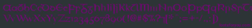 EirinnAsciiLl Font – Purple Fonts on Black Background