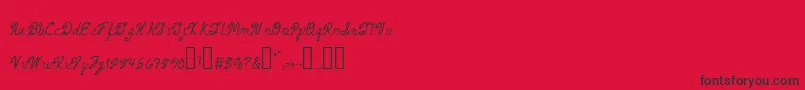 ArmandExtra Font – Black Fonts on Red Background