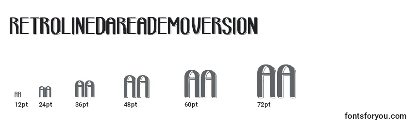 RetroLinedAreaDemoVersion Font Sizes