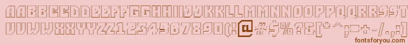 ASimpler2otlBold Font – Brown Fonts on Pink Background