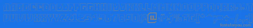 ASimpler2otlBold Font – Gray Fonts on Blue Background