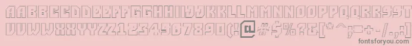 ASimpler2otlBold Font – Gray Fonts on Pink Background