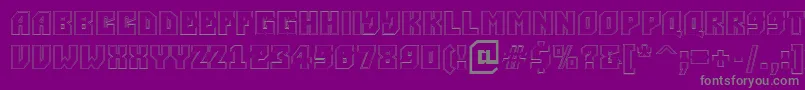 ASimpler2otlBold-Schriftart – Graue Schriften auf violettem Hintergrund