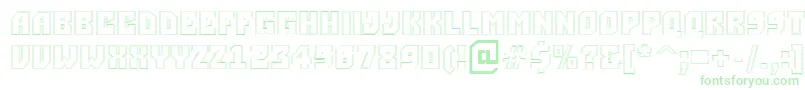 ASimpler2otlBold-Schriftart – Grüne Schriften auf weißem Hintergrund