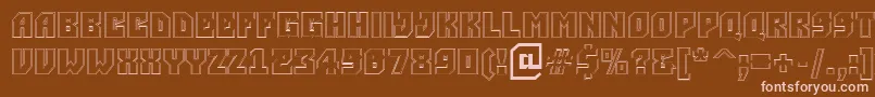 ASimpler2otlBold Font – Pink Fonts on Brown Background