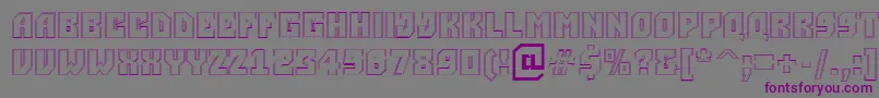 ASimpler2otlBold Font – Purple Fonts on Gray Background