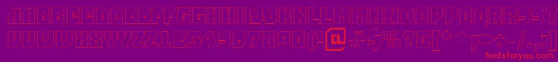 ASimpler2otlBold Font – Red Fonts on Purple Background