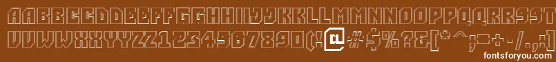 ASimpler2otlBold Font – White Fonts on Brown Background