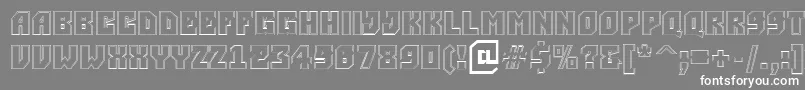 ASimpler2otlBold Font – White Fonts on Gray Background