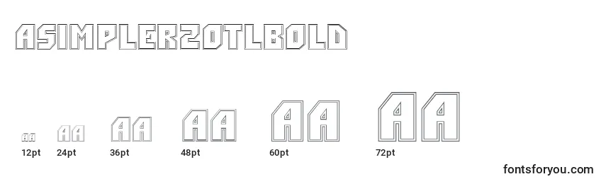 ASimpler2otlBold Font Sizes