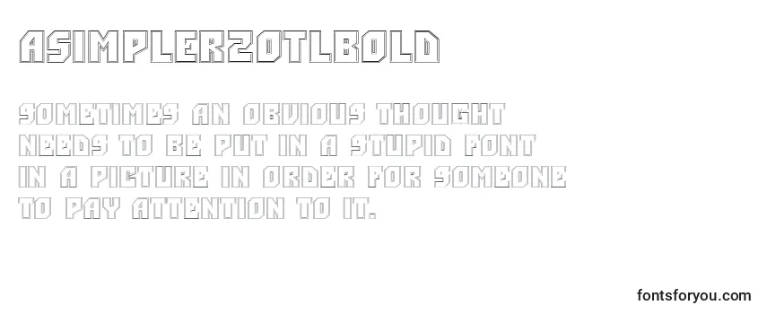 ASimpler2otlBold-fontti