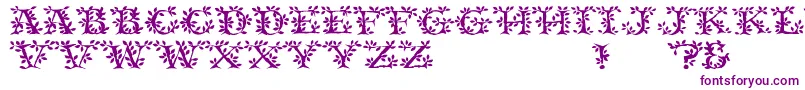 TenderRegular-Schriftart – Violette Schriften auf weißem Hintergrund