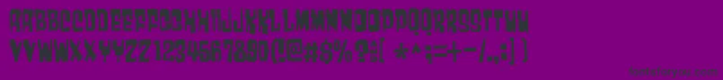 Much Font – Black Fonts on Purple Background