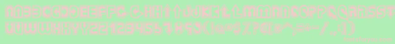 Dazey Font – Pink Fonts on Green Background