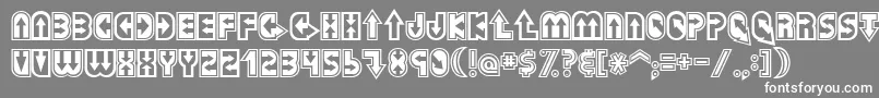 Dazey Font – White Fonts on Gray Background