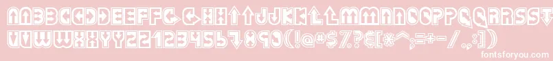 Dazey Font – White Fonts on Pink Background