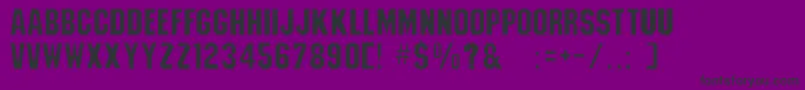 StrathmelliLig Font – Black Fonts on Purple Background