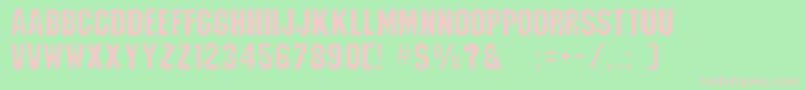 StrathmelliLig Font – Pink Fonts on Green Background