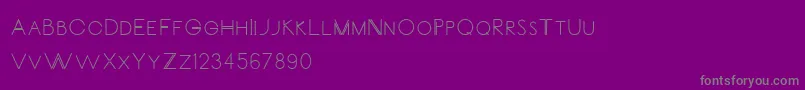 CarrinadyBold-fontti – harmaat kirjasimet violetilla taustalla