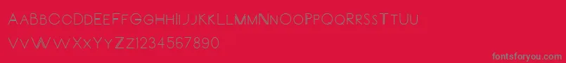 CarrinadyBold Font – Gray Fonts on Red Background