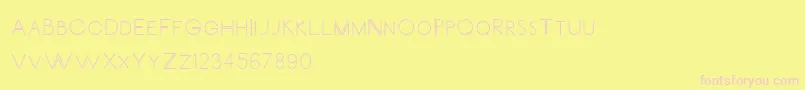 Więcej informacji o czcionce CarrinadyBold Czcionka CarrinadyBold – różowe czcionki na żółtym tle