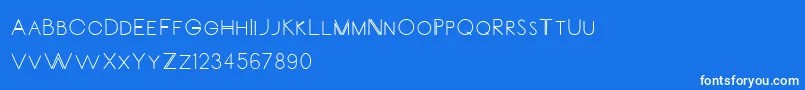 CarrinadyBold Font – White Fonts on Blue Background