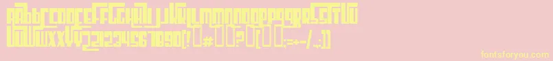 CosmicAgeBold Font – Yellow Fonts on Pink Background