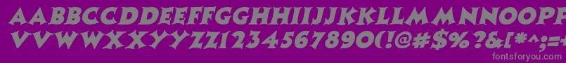 CoasterItalic-fontti – harmaat kirjasimet violetilla taustalla