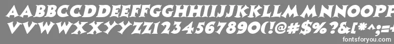 Fonte CoasterItalic – fontes brancas em um fundo cinza