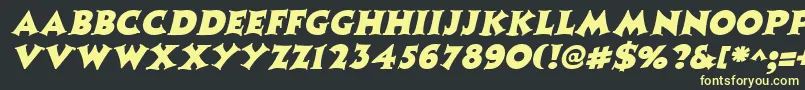 fuente CoasterItalic – Fuentes Amarillas Sobre Fondo Negro
