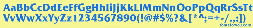 More about FremontBold Font FremontBold Font – Blue Fonts on Yellow Background