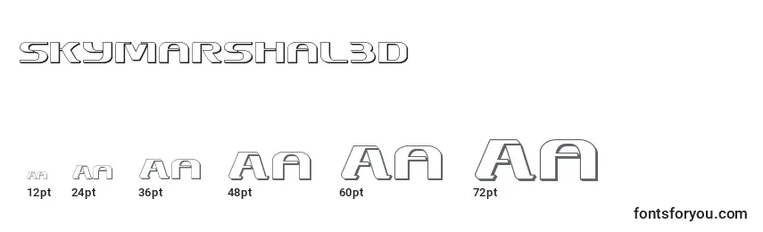 Размеры шрифта Skymarshal3D