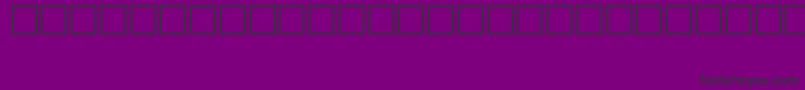 Fonte SymbolTypeB – fontes pretas em um fundo violeta