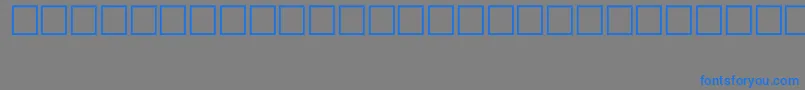 Fonte SymbolTypeB – fontes azuis em um fundo cinza