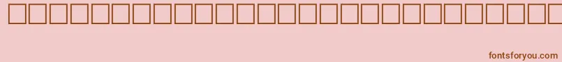 fuente SymbolTypeB – Fuentes Marrones Sobre Fondo Rosa