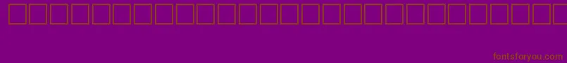 SymbolTypeB-fontti – ruskeat fontit violetilla taustalla