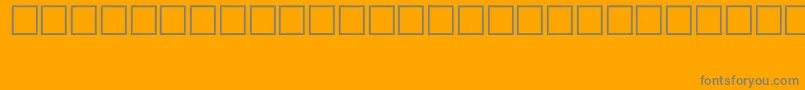 Czcionka SymbolTypeB – szare czcionki na pomarańczowym tle