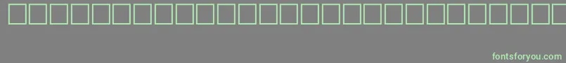 フォントSymbolTypeB – 灰色の背景に緑のフォント