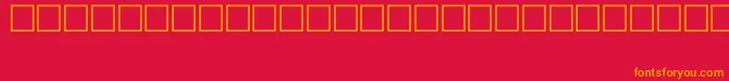 SymbolTypeB Font – Orange Fonts on Red Background