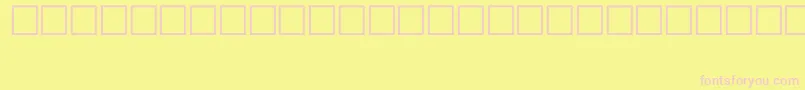 SymbolTypeB Font – Pink Fonts on Yellow Background
