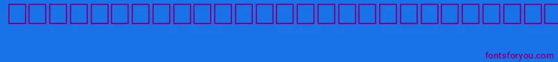 SymbolTypeB-Schriftart – Violette Schriften auf blauem Hintergrund