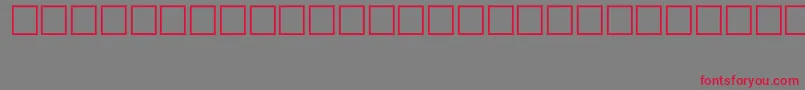 SymbolTypeB Font – Red Fonts on Gray Background
