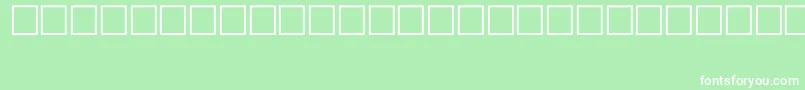 SymbolTypeB Font – White Fonts on Green Background