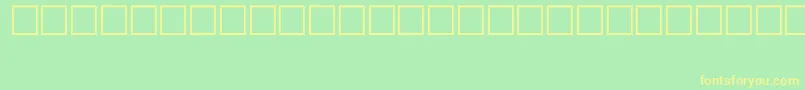Шрифт SymbolTypeB – жёлтые шрифты на зелёном фоне