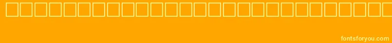 SymbolTypeB Font – Yellow Fonts on Orange Background