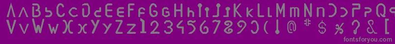 Police Vegesignes – polices grises sur fond violet