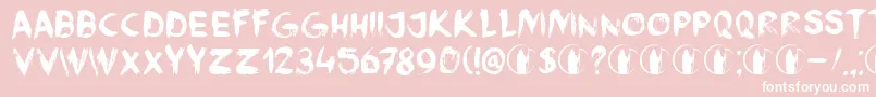 DkFaceYourFearsIi Font – White Fonts on Pink Background