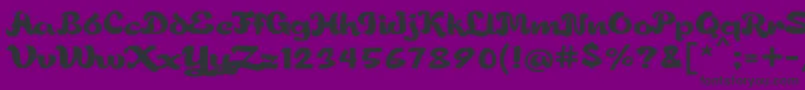 Gorgeousjhen Font – Black Fonts on Purple Background