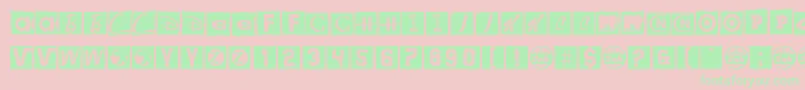 Brandsom Font – Green Fonts on Pink Background