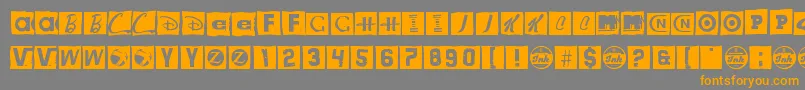 Brandsom Font – Orange Fonts on Gray Background